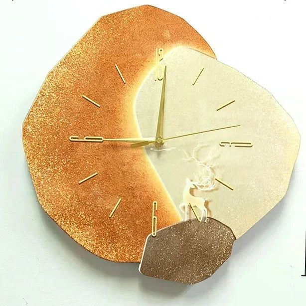 Silent Wall Clock - Natural Wood