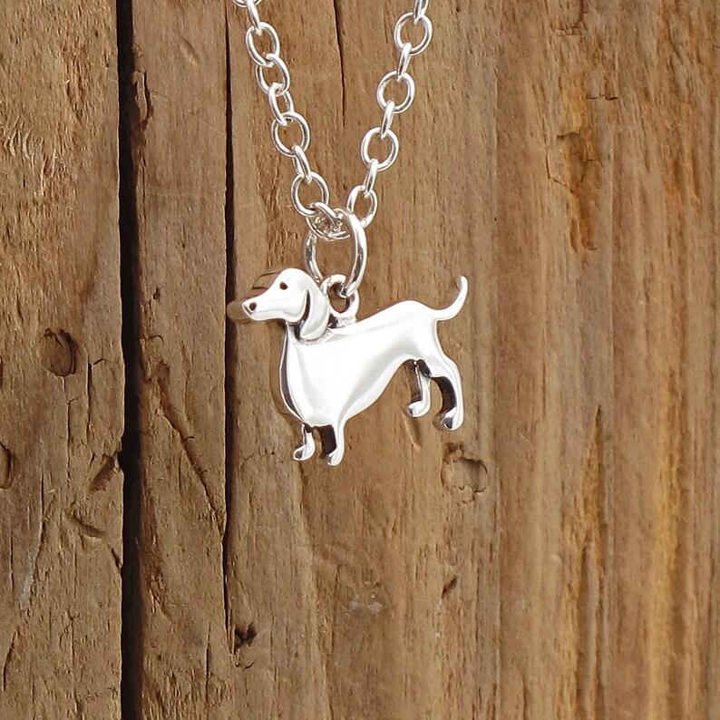 Silver Dachshund Necklace
