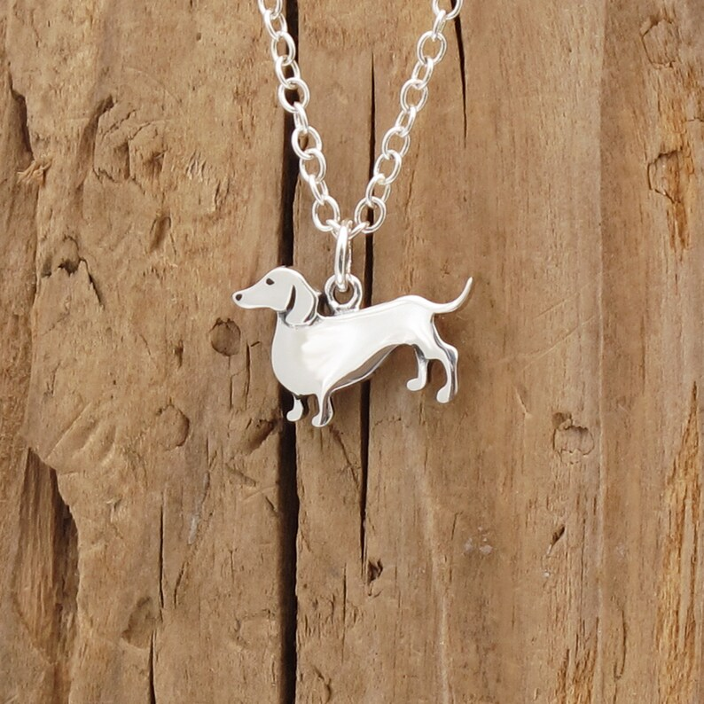 Silver Dachshund Necklace