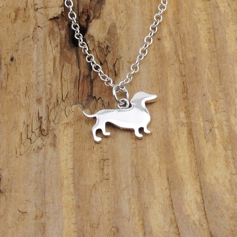 Silver Dachshund Necklace