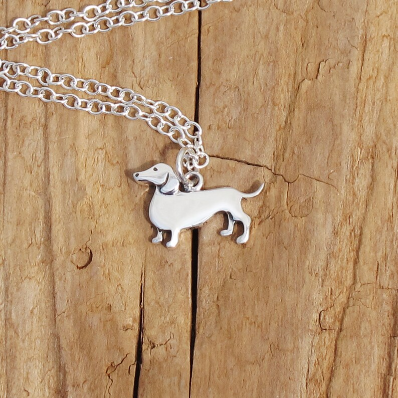 Silver Dachshund Necklace