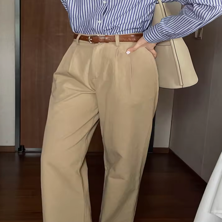 Image of Skye | Women's High-Waisted Pleated Dress Pants