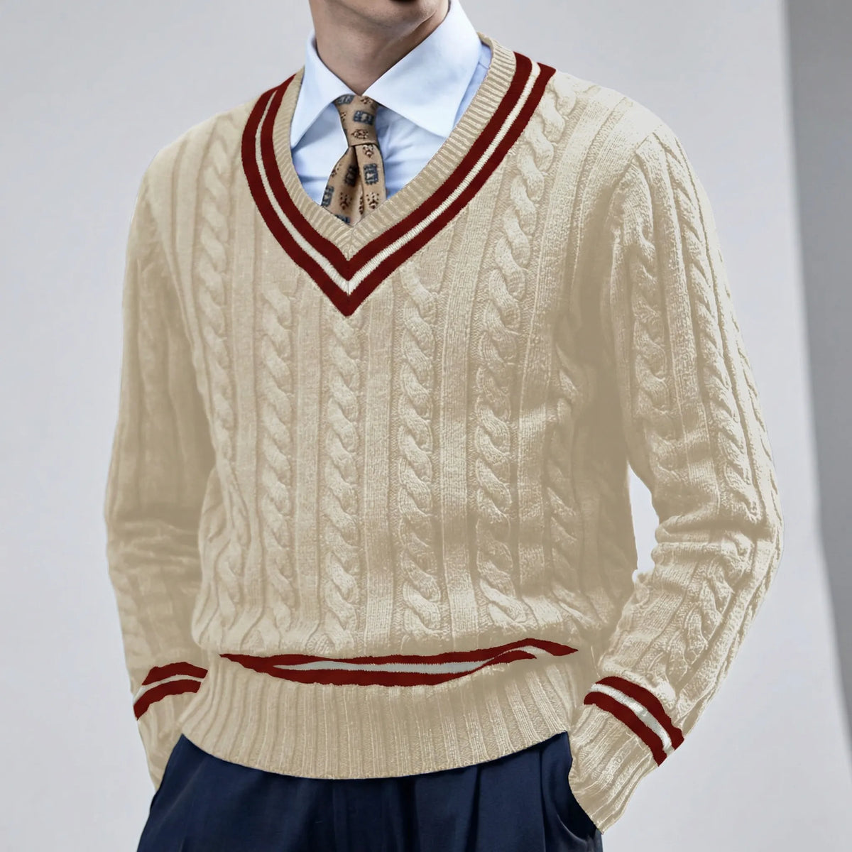 Slim-Fit V-Neck Sweater