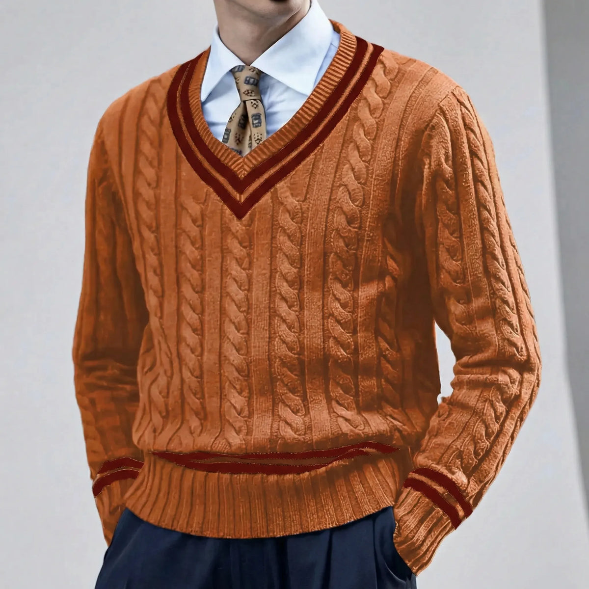 Slim-Fit V-Neck Sweater