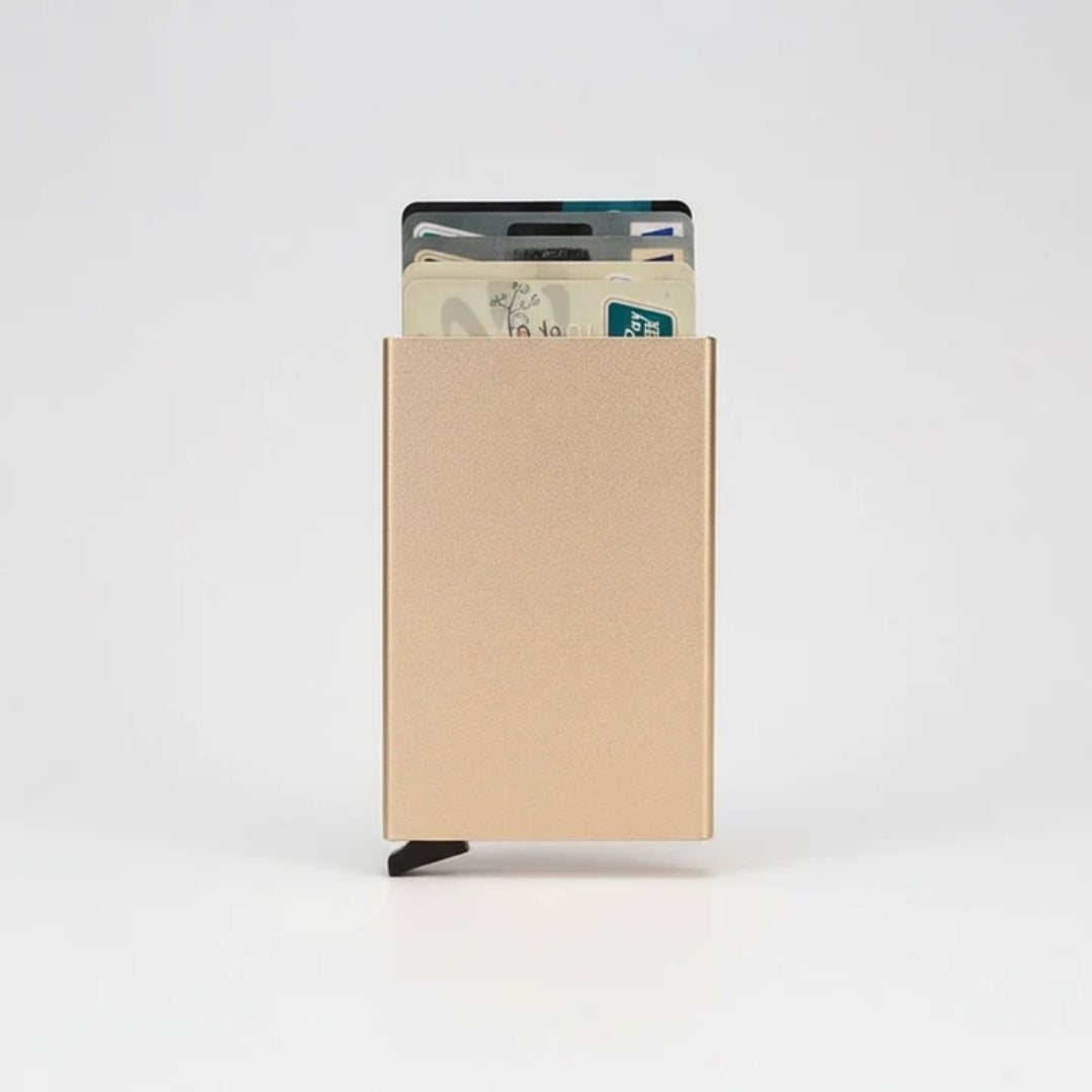 Slim Metal Card Holder with RFID Blocking