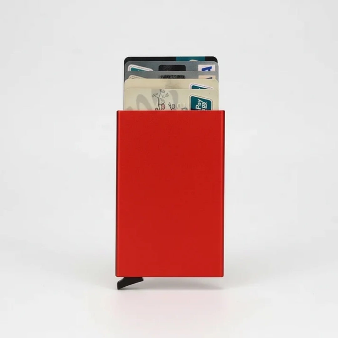 Slim Metal Card Holder with RFID Blocking