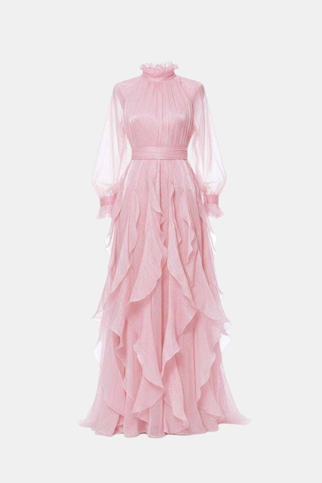 Image of Sloane | Women's Ruffle Long Sleeve Maxi Dress