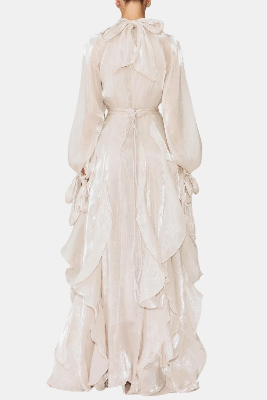 Image of Sloane | Women's Ruffle Long Sleeve Maxi Dress