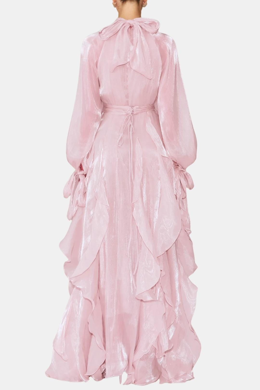 Image of Sloane | Women's Ruffle Long Sleeve Maxi Dress