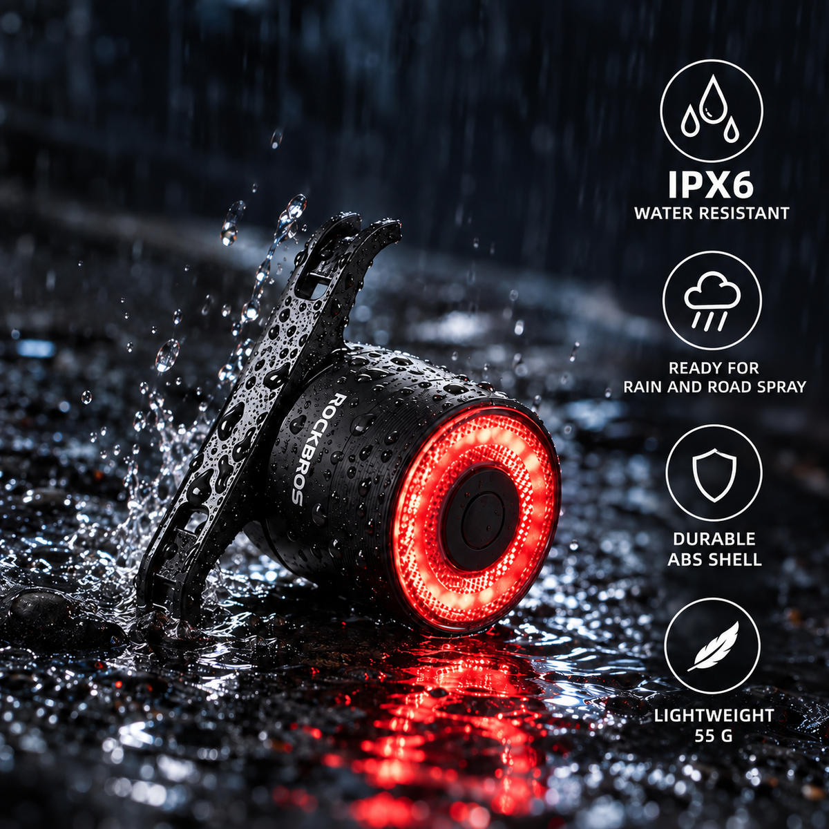 Smart Automatic Rear Bike Light