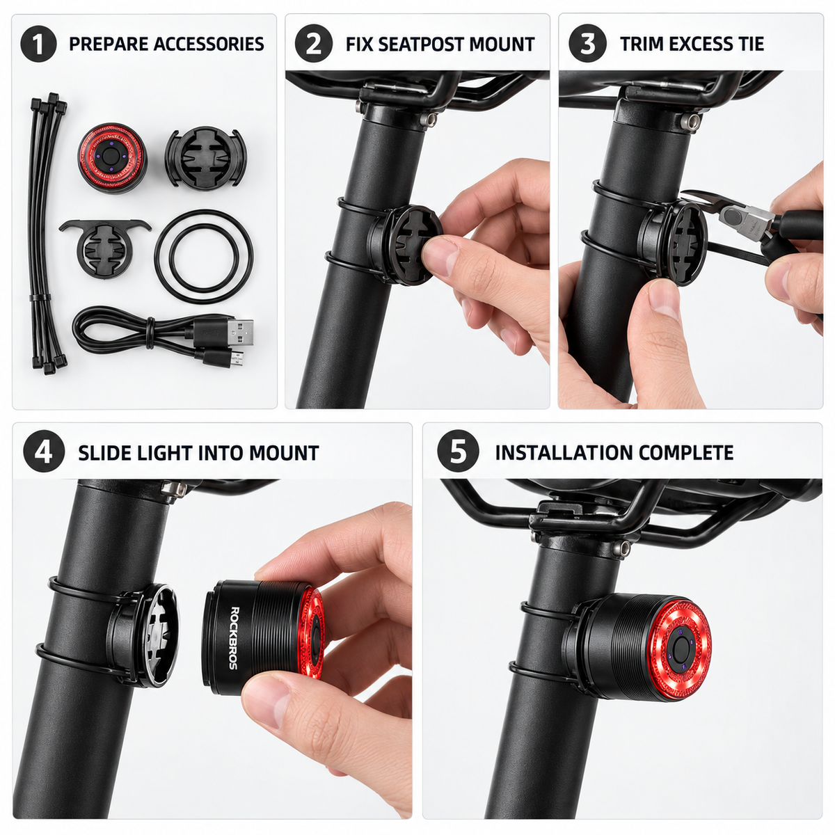 Smart Automatic Rear Bike Light