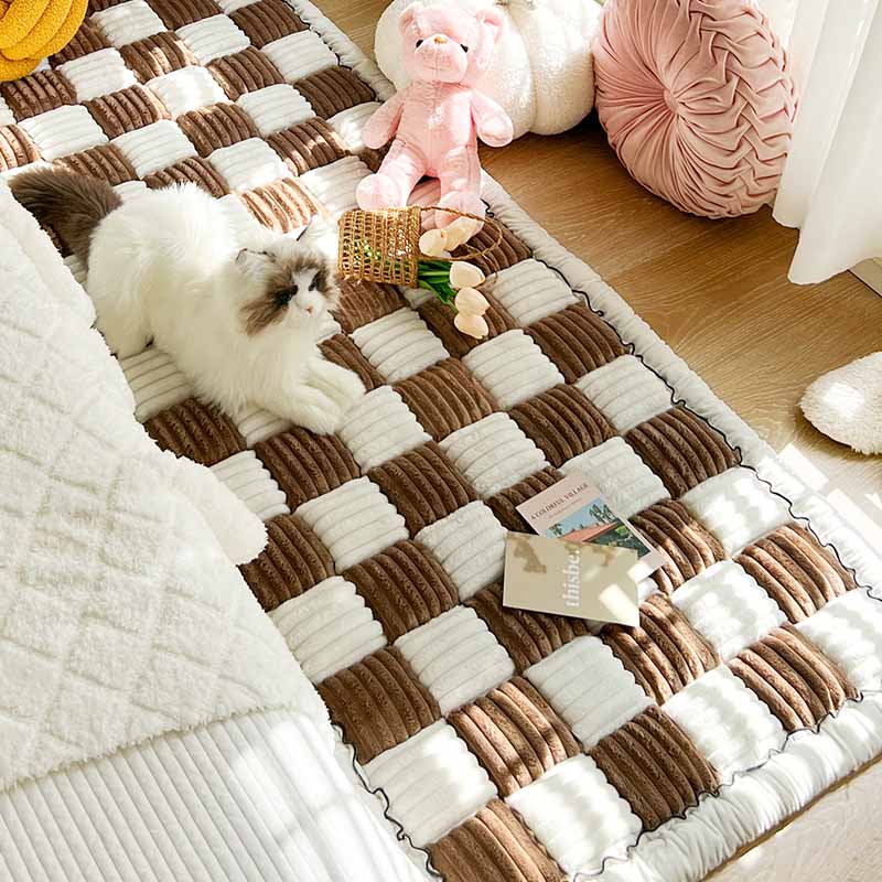 Soft Chenille Pet Blanket – Washable, Non-Slip Sofa Protector for Dogs & Cats