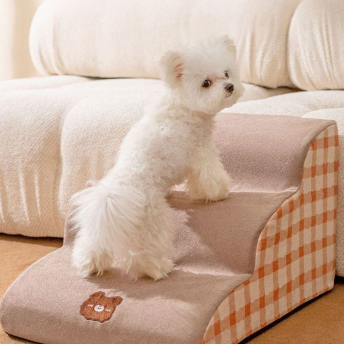 Soft Dog Stairs | Easy Access to Bed and Sofa, Removable and Washable