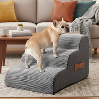 Soft Dog Stairs for Bed with Joint-Friendly Slope