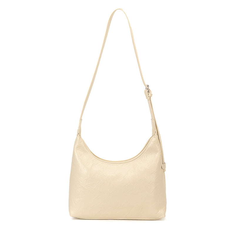 Soft Leather Minimalist Hobo Bag