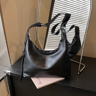 Soft Leather Minimalist Hobo Bag