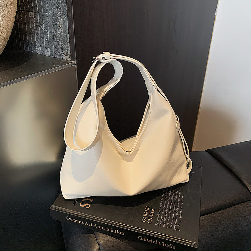 Soft Leather Minimalist Hobo Bag