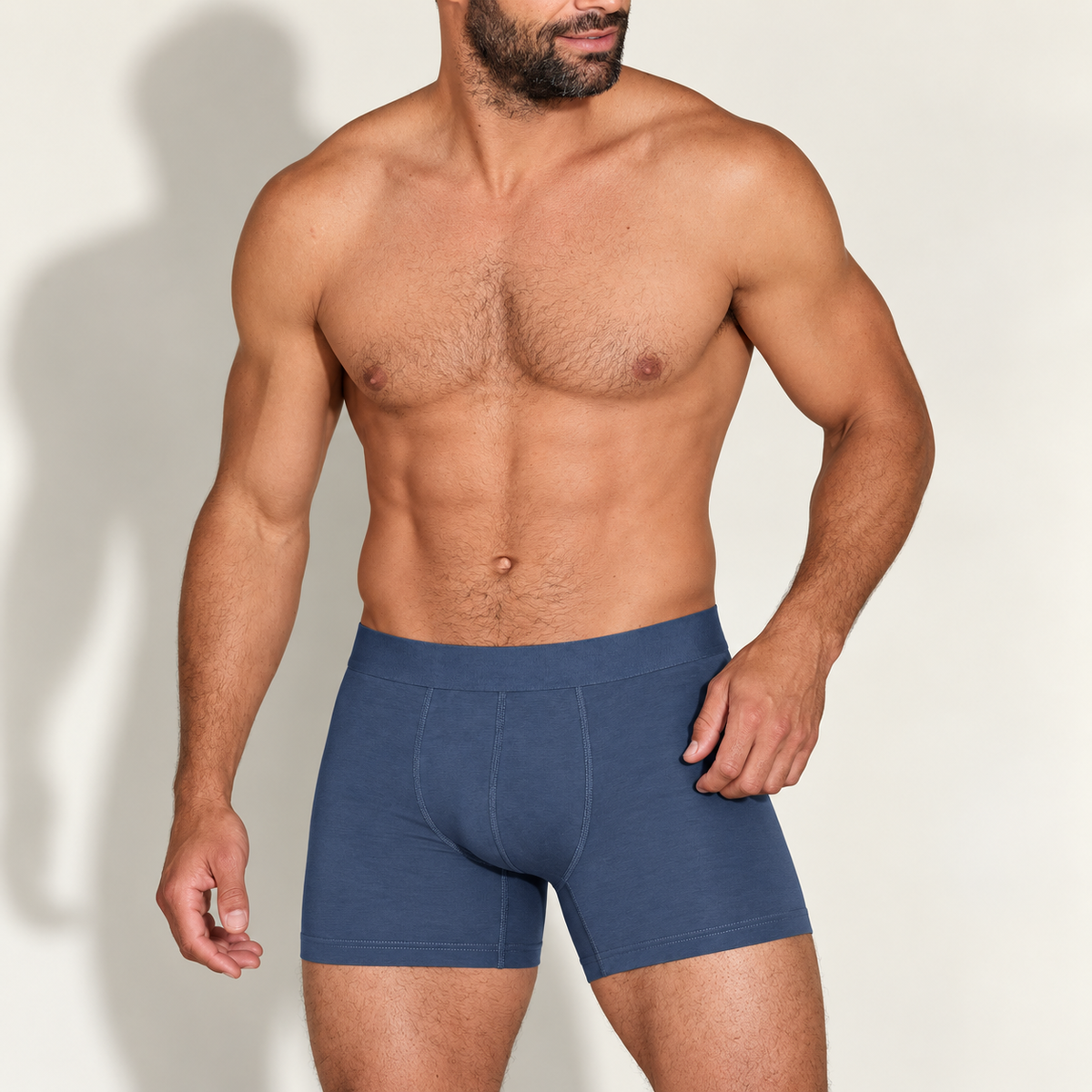 Soft Modal Boxer Briefs with Longer Leg, Anti-Ride-Up Underwear