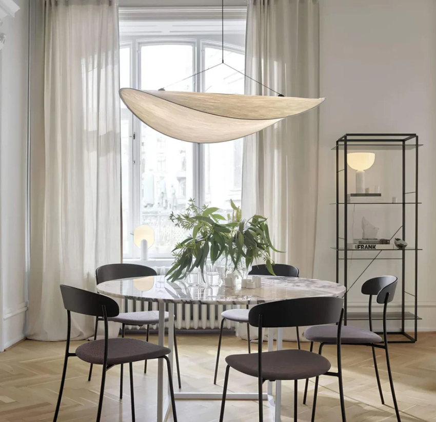 SoieLumière - Elegant Silk Ceiling Light - Unique Design