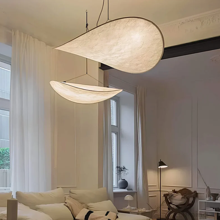 SoieLumière - Elegant Silk Ceiling Light - Unique Design