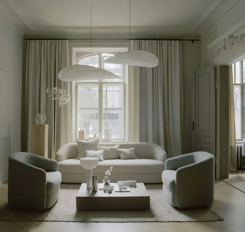 SoieLumière - Elegant Silk Ceiling Light - Unique Design