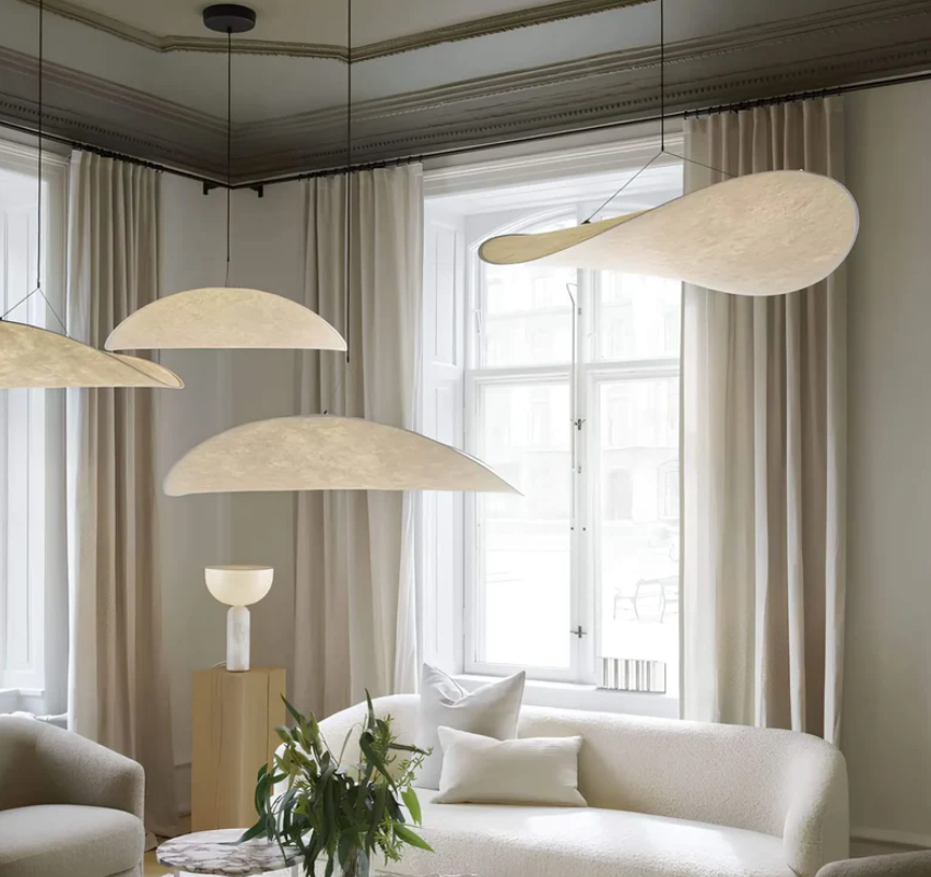 SoieLumière - Elegant Silk Ceiling Light - Unique Design