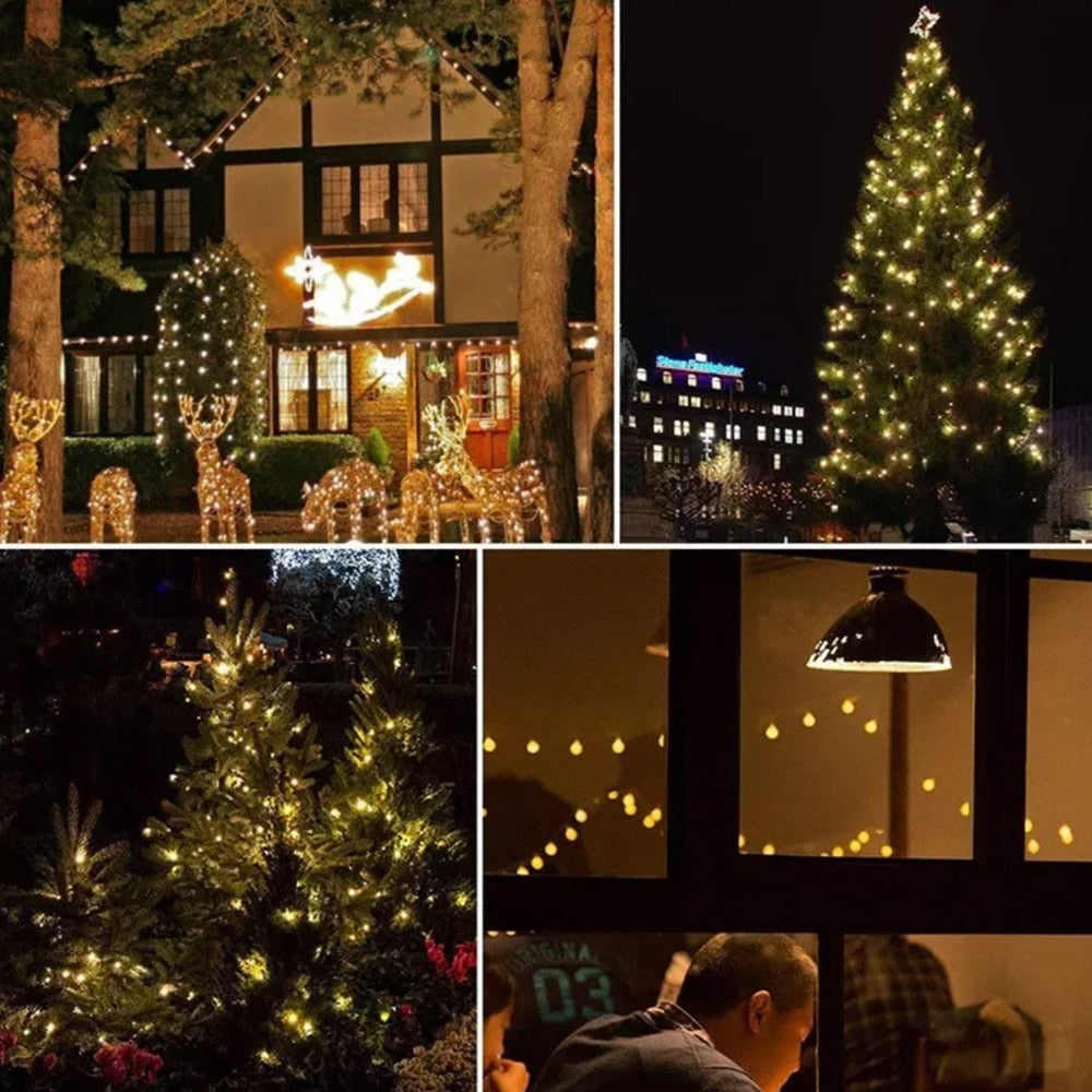 Solar String Lights with Ball Lights - 5M-20 LED / 7M-50 LED / 12M-100 LED