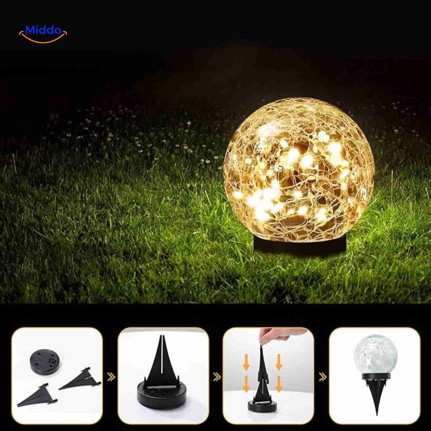 Solvion™ Lamp | Solar Lighting, Waterproof & Atmospheric for Every Garden