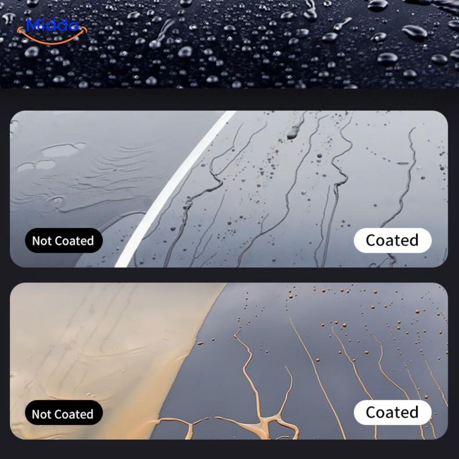 Sopami™ Glass Coating Spray | Crystal Coating, High Gloss & Paint Protection!