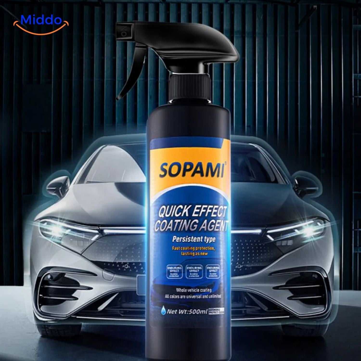 Sopami™ Glass Coating Spray | Crystal Coating, High Gloss & Paint Protection!