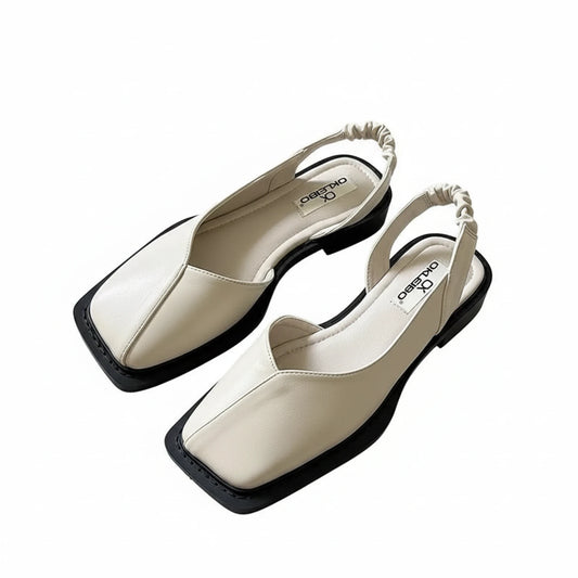 Square Toe Slingback Sandals for Women