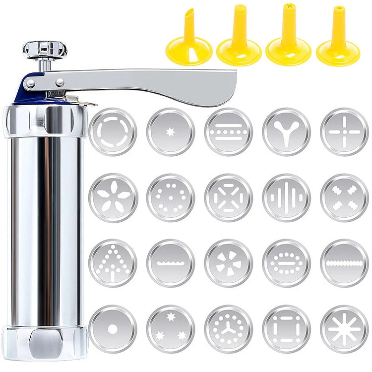 Stainless Steel Cookie Press | Perfect for Even Cookies | BakePro