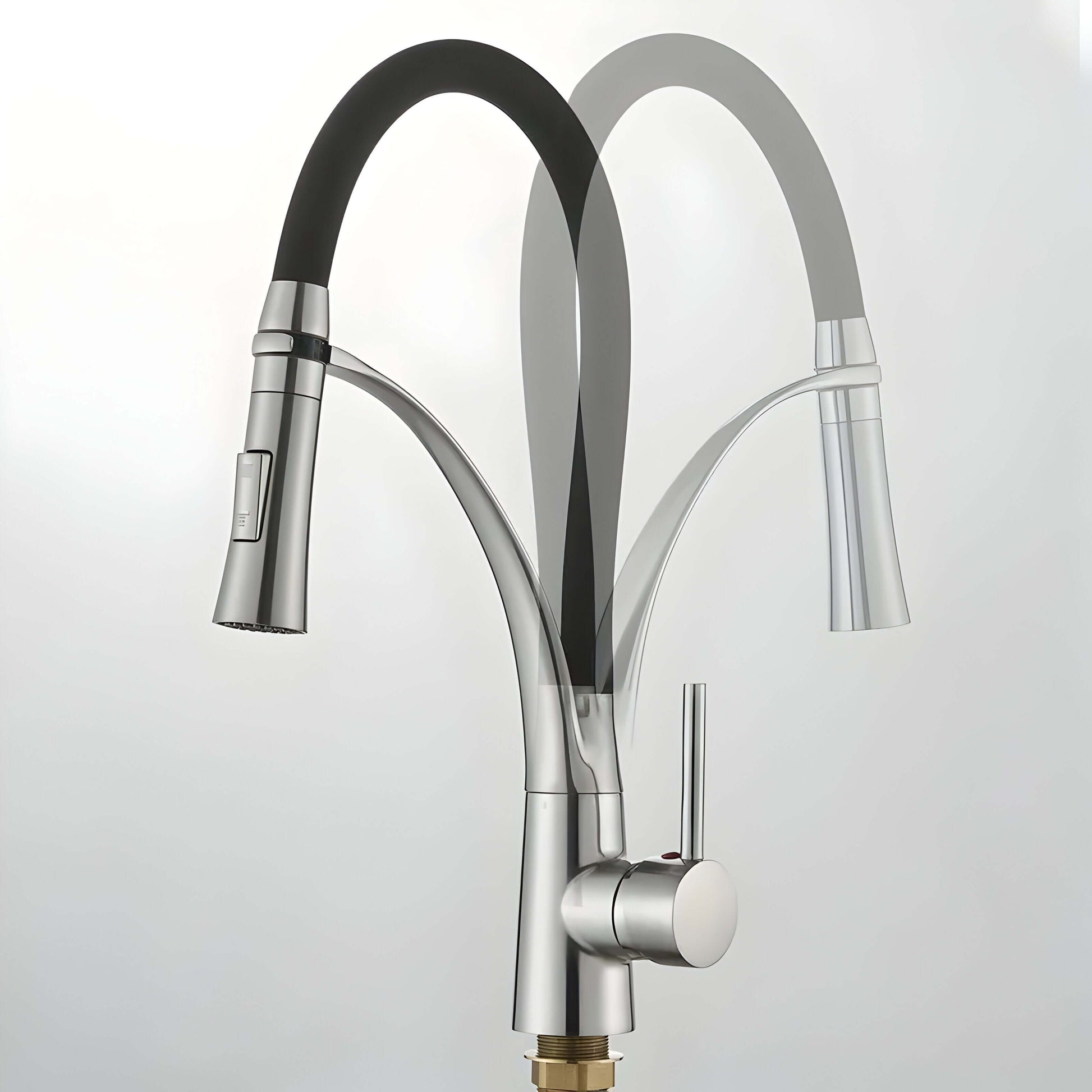 Stainless Steel Faucet - 360° Kitchen Faucet with Pull-Out Spray