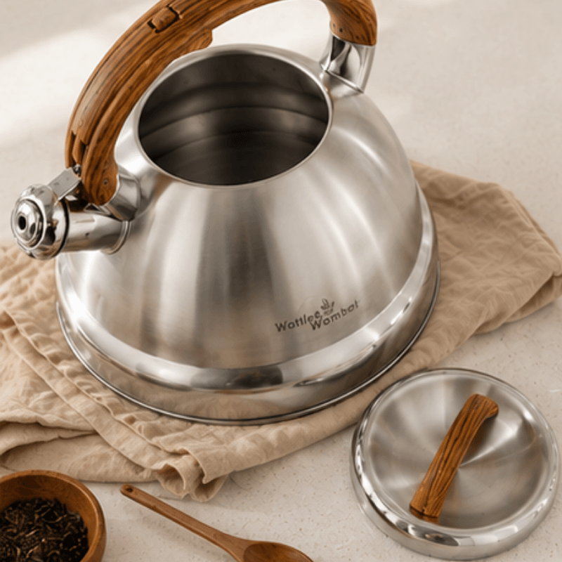 Stainless Steel Whistling Kettle — Durable Build & Smooth Pour