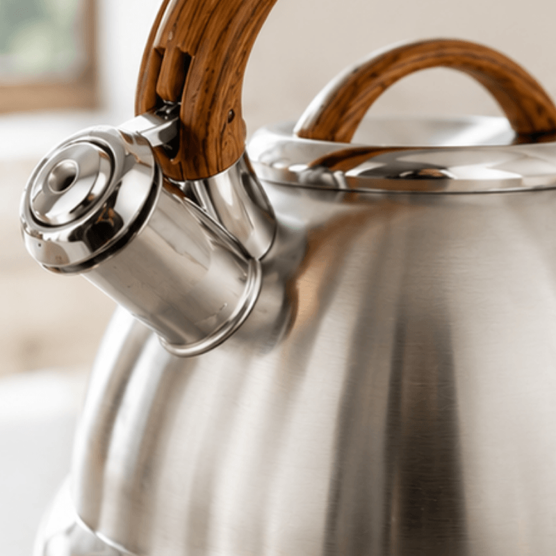 Stainless Steel Whistling Kettle — Durable Build & Smooth Pour