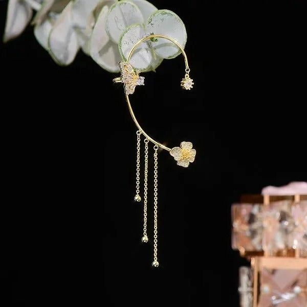 Statement Earrings | Butterfly Design | Sparkling Zirconia | Lumistra
