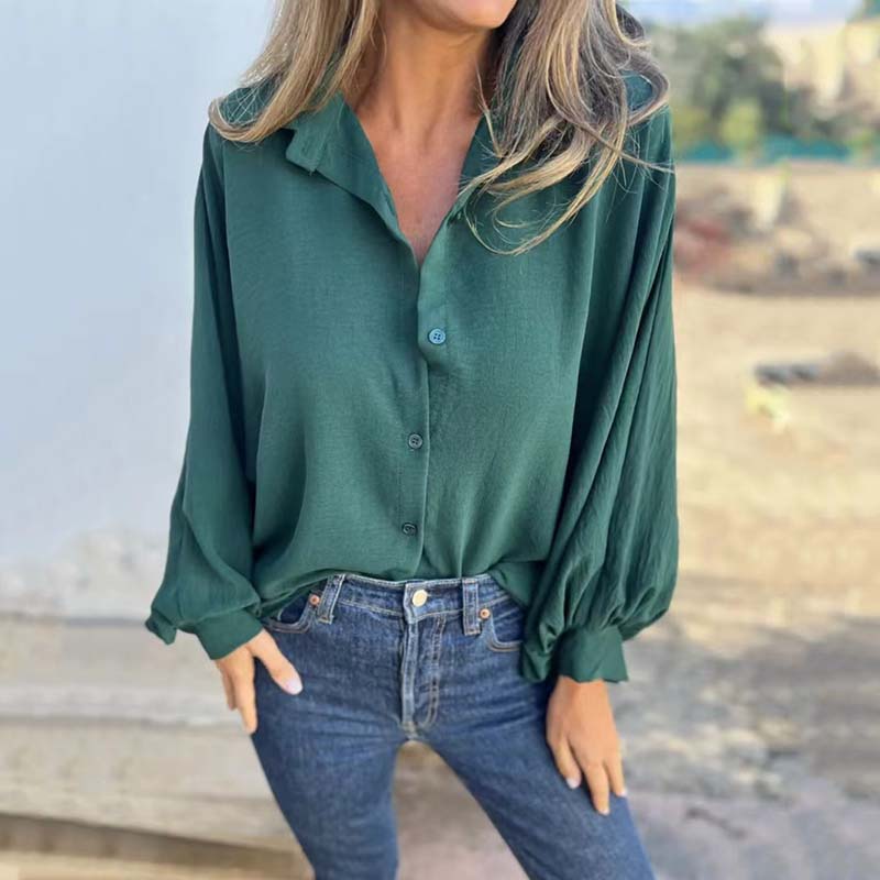 Image of Stella | Women's Button-Down Relaxed Fit Blouse