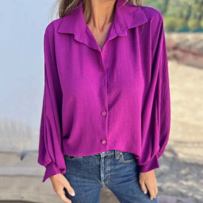 Image of Stella | Women's Button-Down Relaxed Fit Blouse
