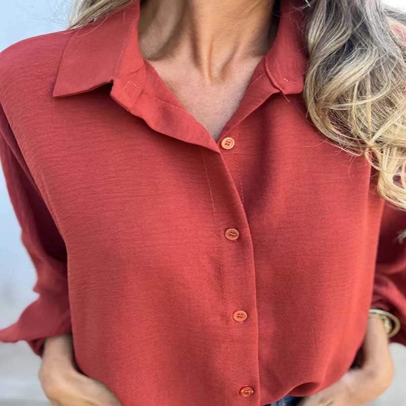 Image of Stella | Women's Button-Down Relaxed Fit Blouse