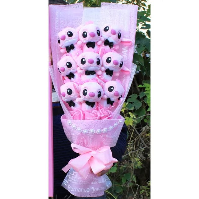 Stitch & Friends Plush Bouquet - Enchanted Gift