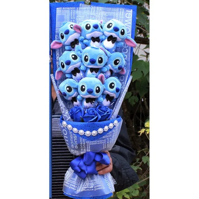 Stitch & Friends Plush Bouquet - Enchanted Gift