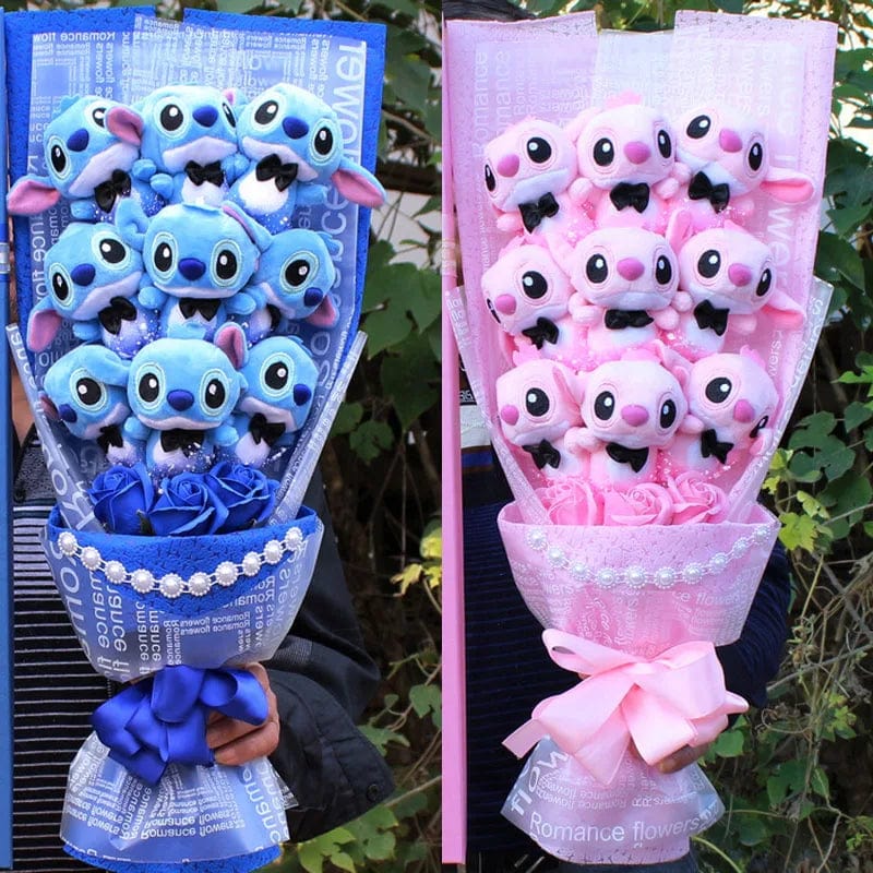 Stitch & Friends Plush Bouquet - Enchanted Gift
