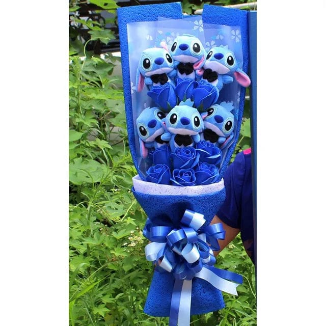 Stitch & Friends Plush Bouquet - Enchanted Gift