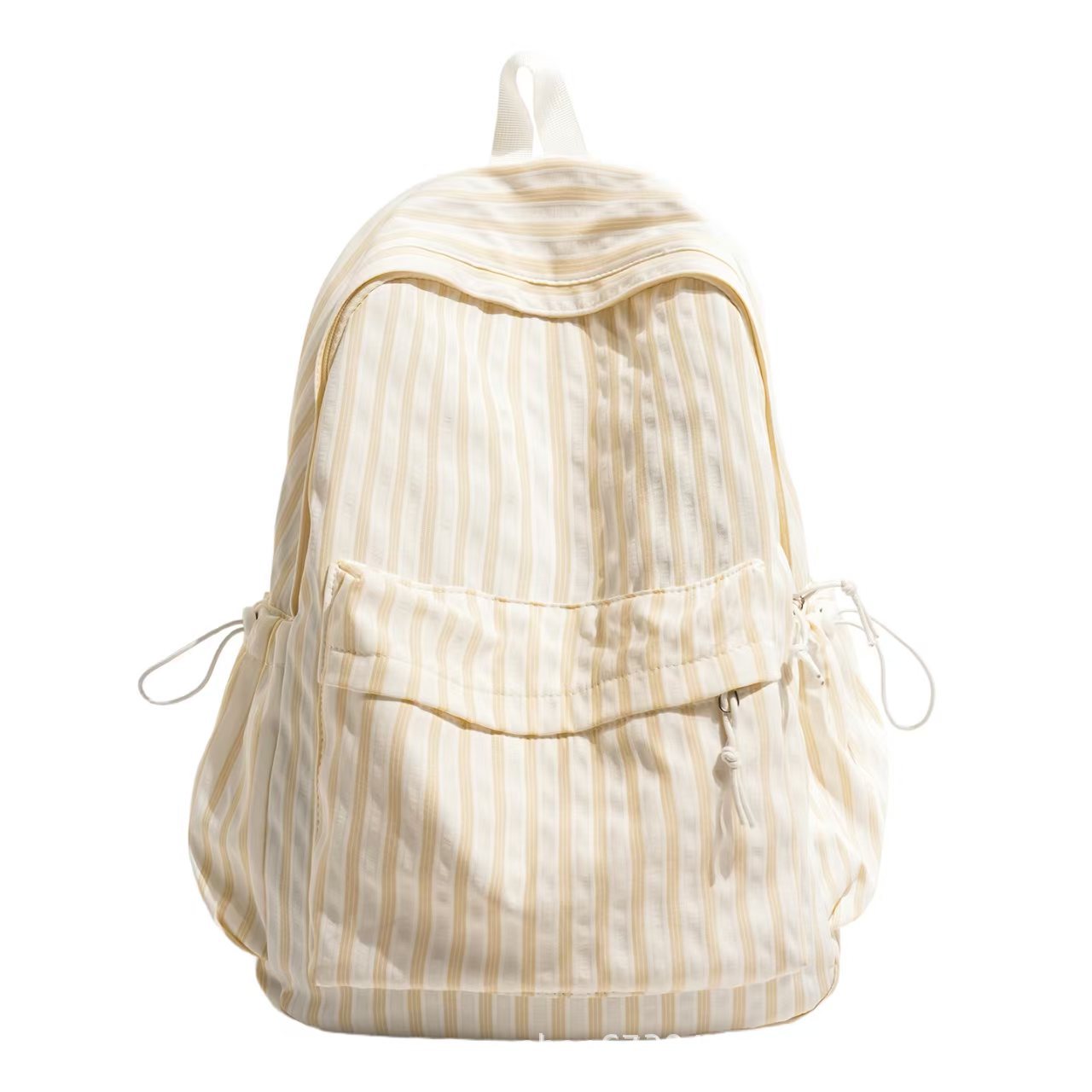 Striped Backpack with Practical Side Pockets