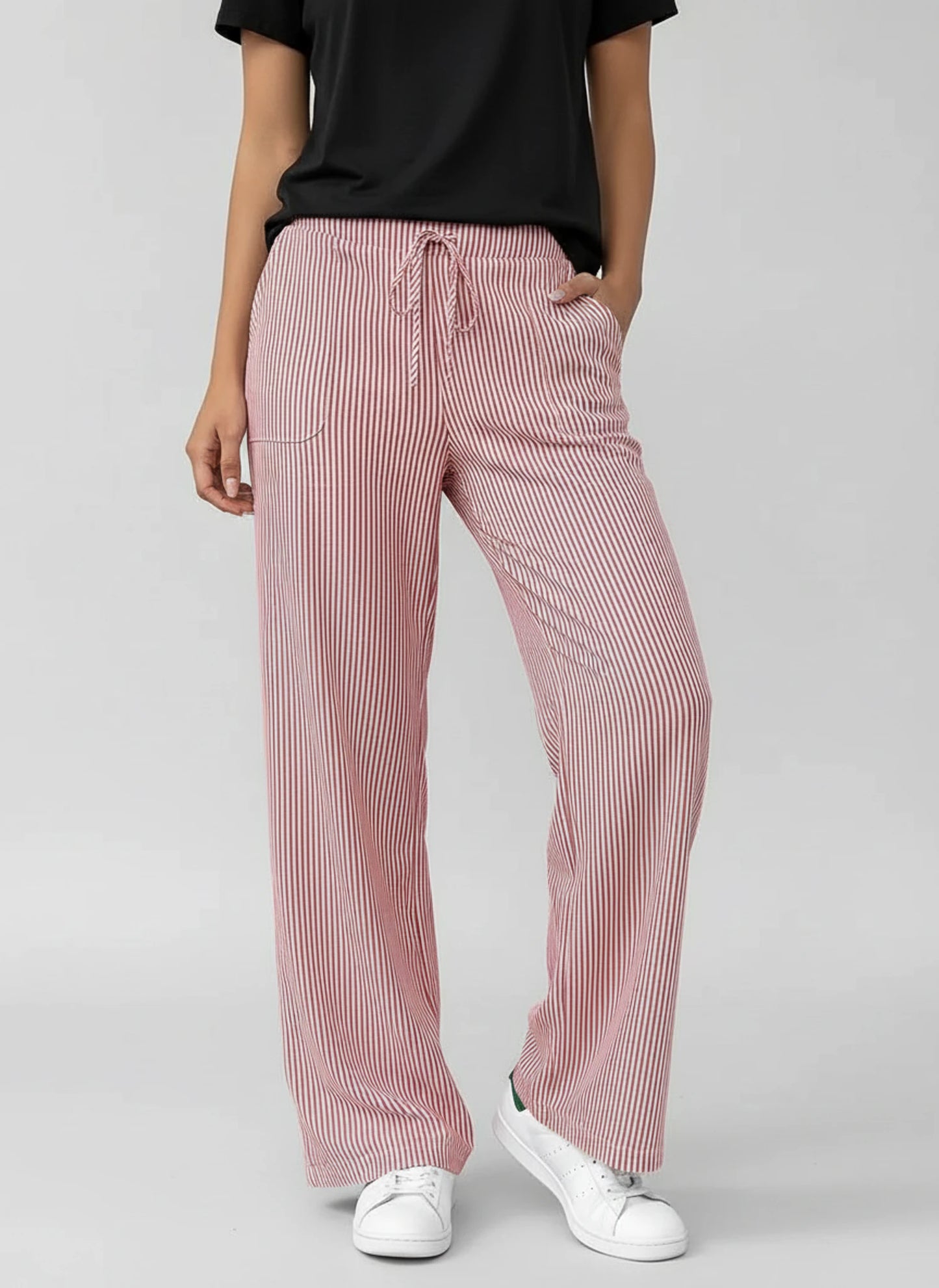 Striped Wide Leg Pants for Women