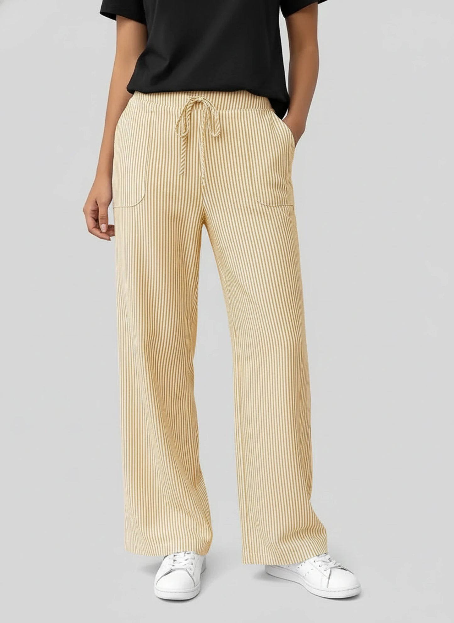 Striped Wide Leg Pants for Women