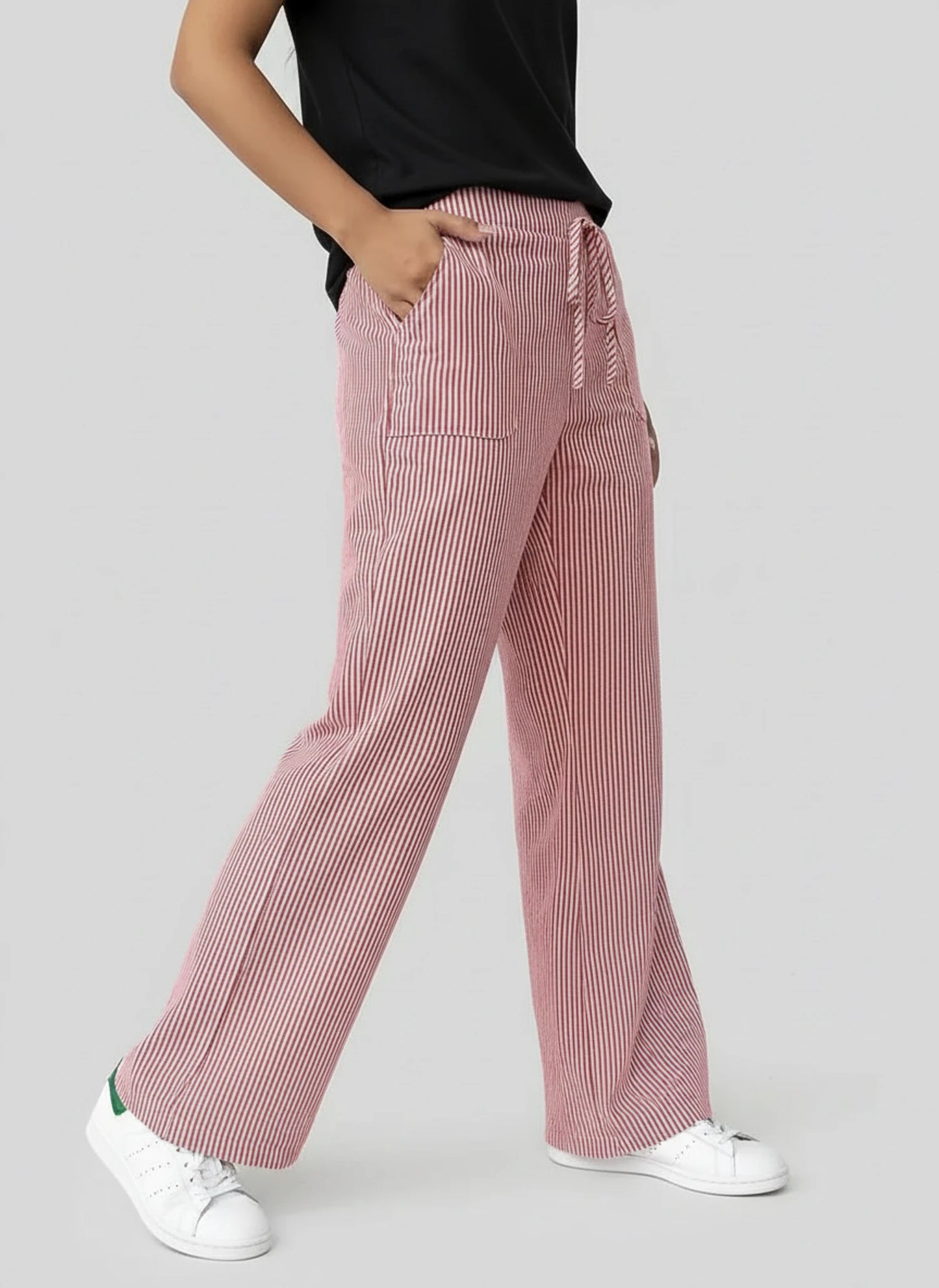 Striped Wide Leg Pants for Women