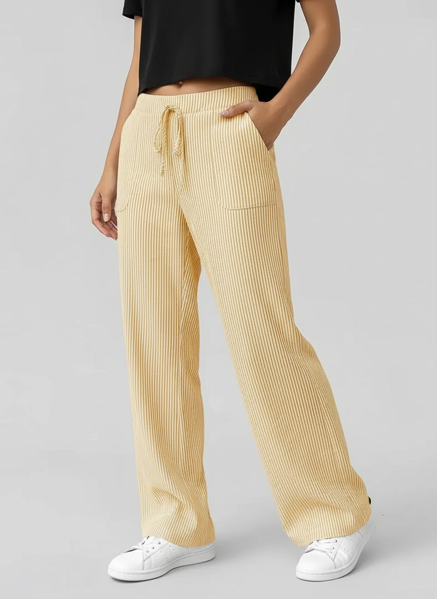 Striped Wide Leg Pants for Women
