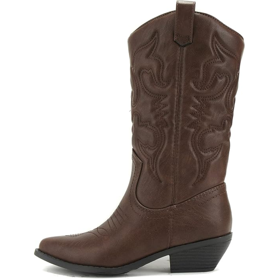 Stylish Pointed-Toe Western Boots