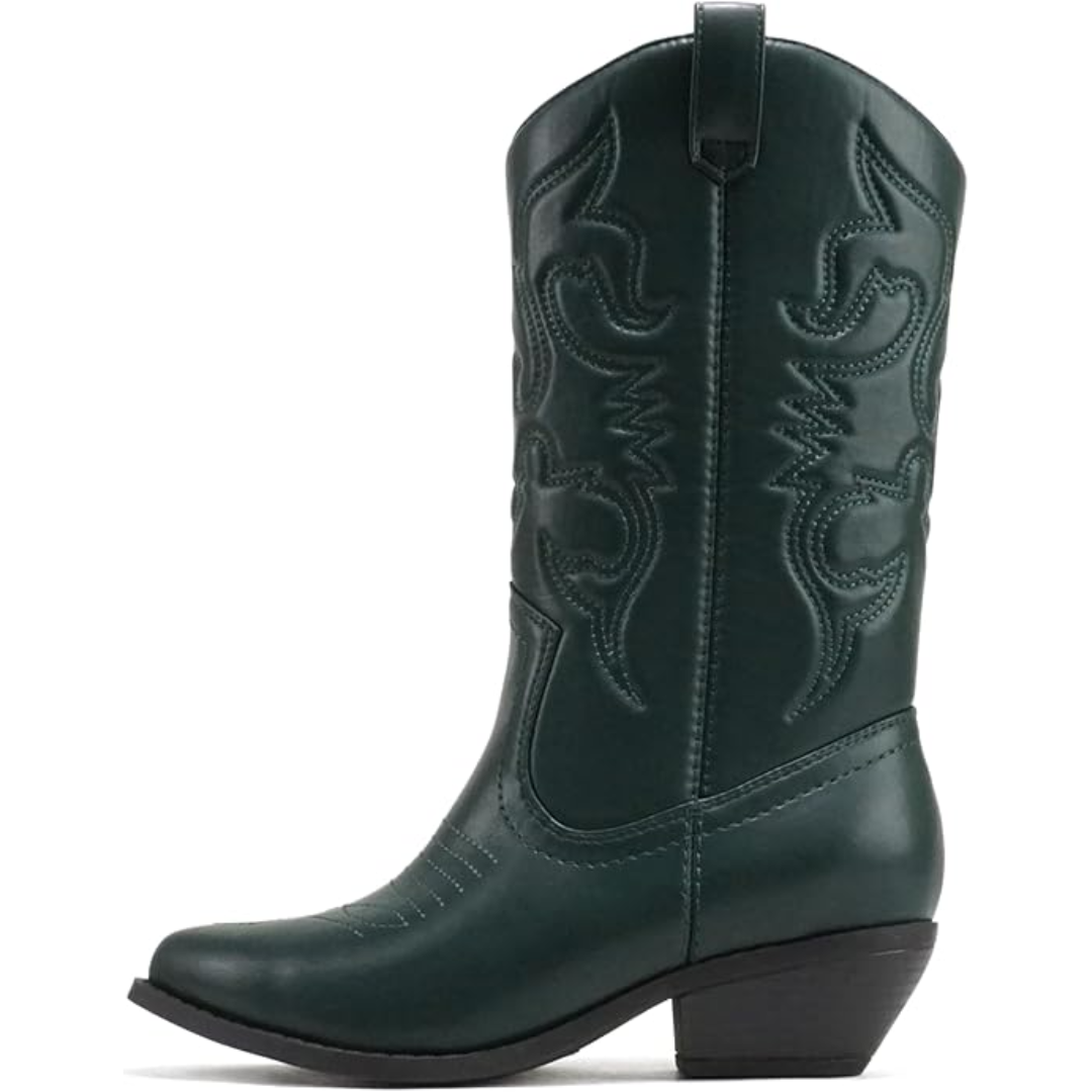Stylish Pointed-Toe Western Boots